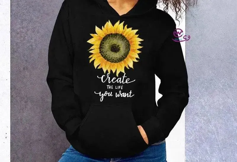 Adult Hoodies -Sunflower