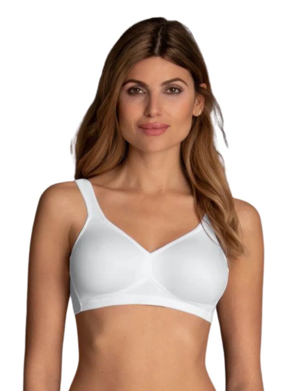 Anita Rosa Faia Twin Seamless Comfort Soft Cup Bra, White