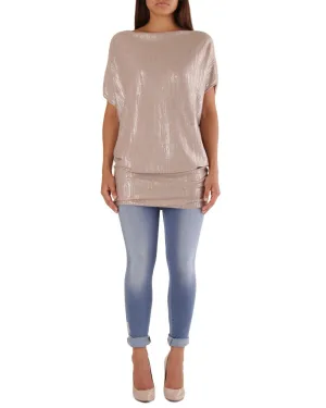 Beige Met Womens T-Shirt