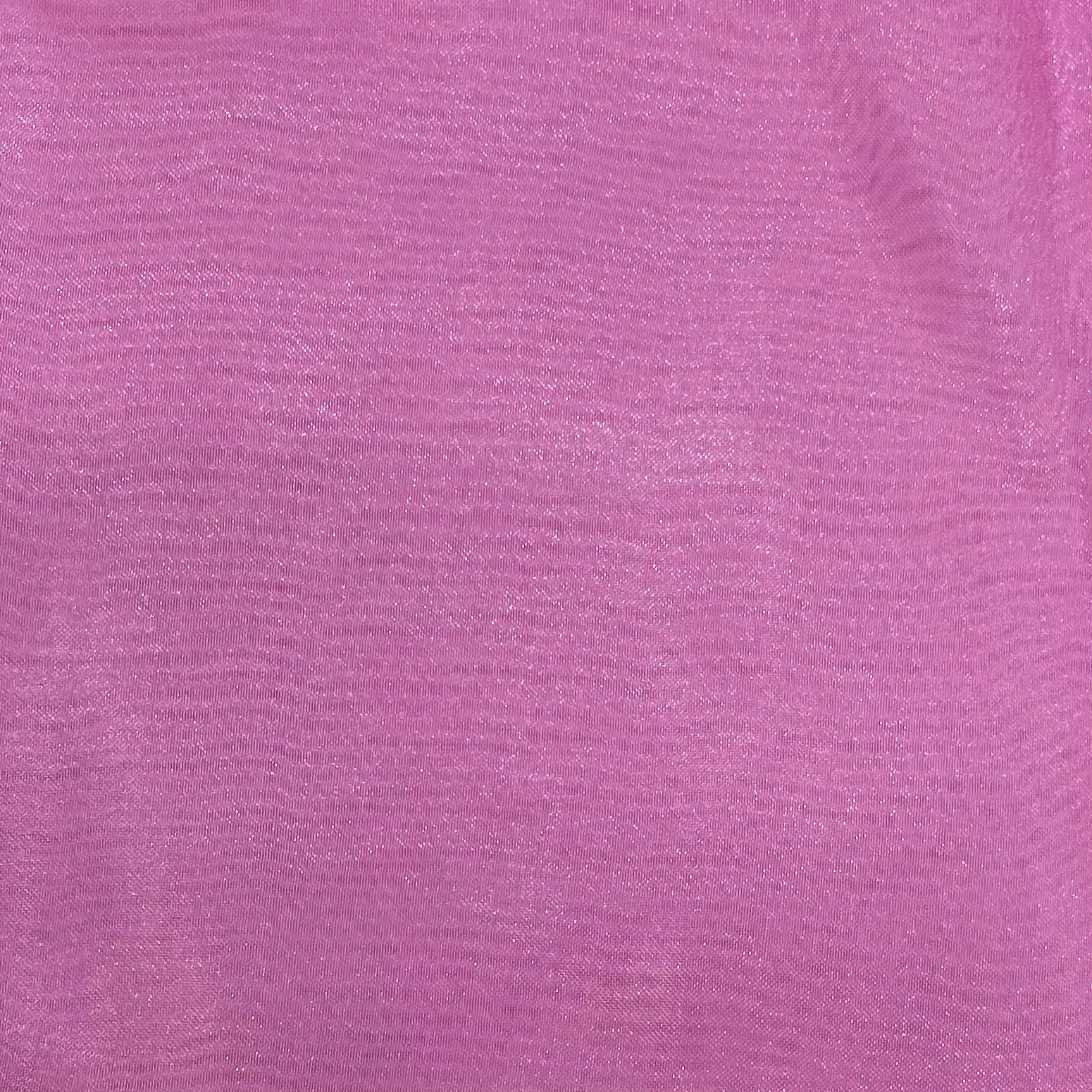 Bright Pink Solid Organza Tissue Fabric