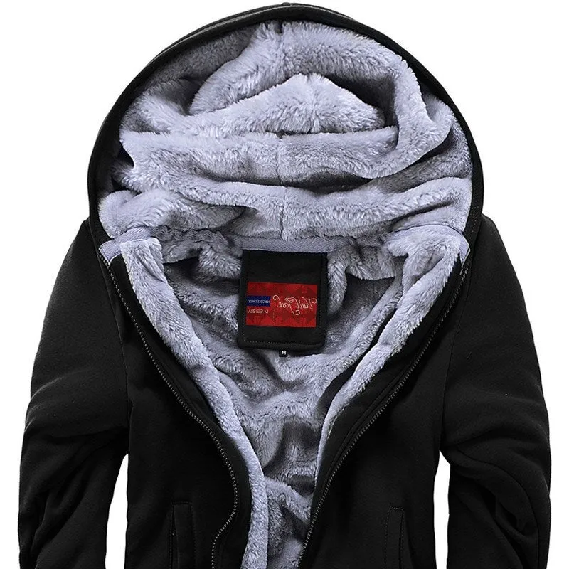 Casual sports polar fleece  hooded jacket