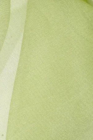 Chartreuse Silk Organza Fabric