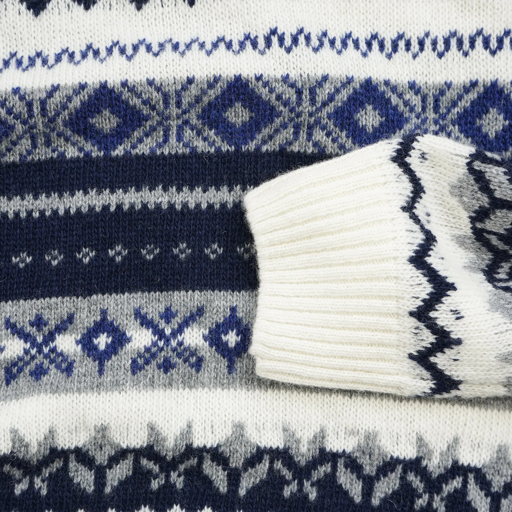 Chester Navy Fairisle Sweater