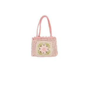 Crochet Purse - Pink Flower