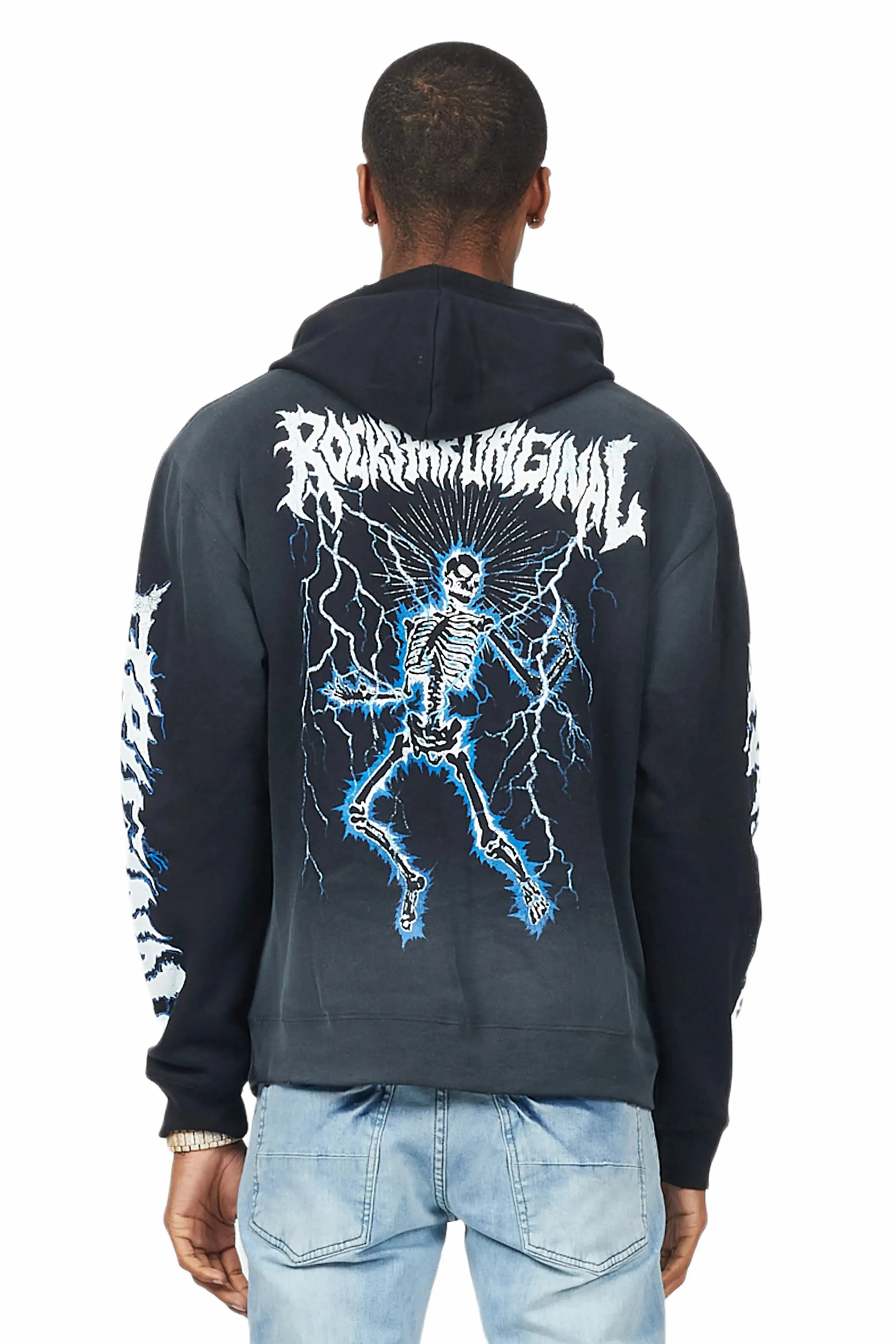 Deathrow Black Graphic Hoodie