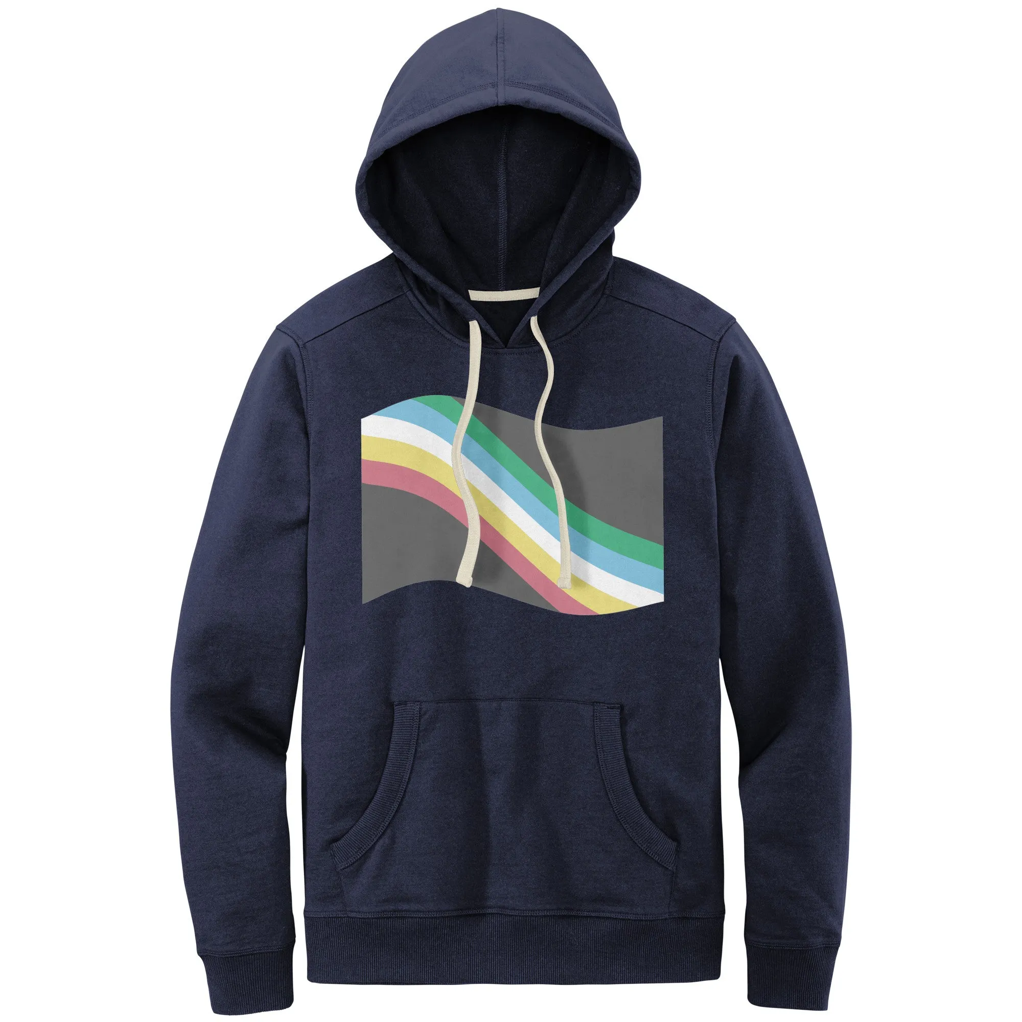 Disability and Neurodiversity Pride Flag Relaxed Fit Re-Fleece Hoodie | Choose Your Flag