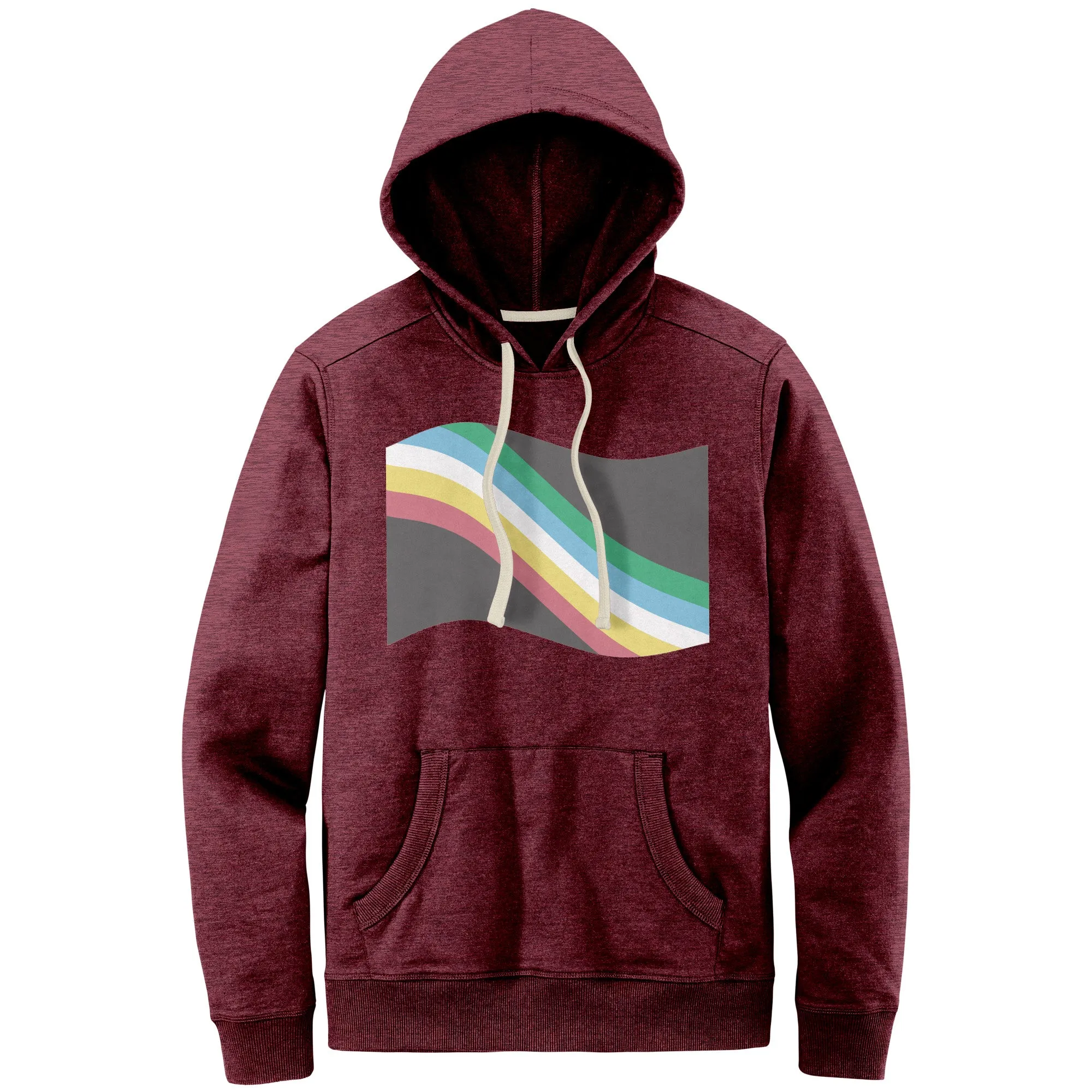 Disability and Neurodiversity Pride Flag Relaxed Fit Re-Fleece Hoodie | Choose Your Flag