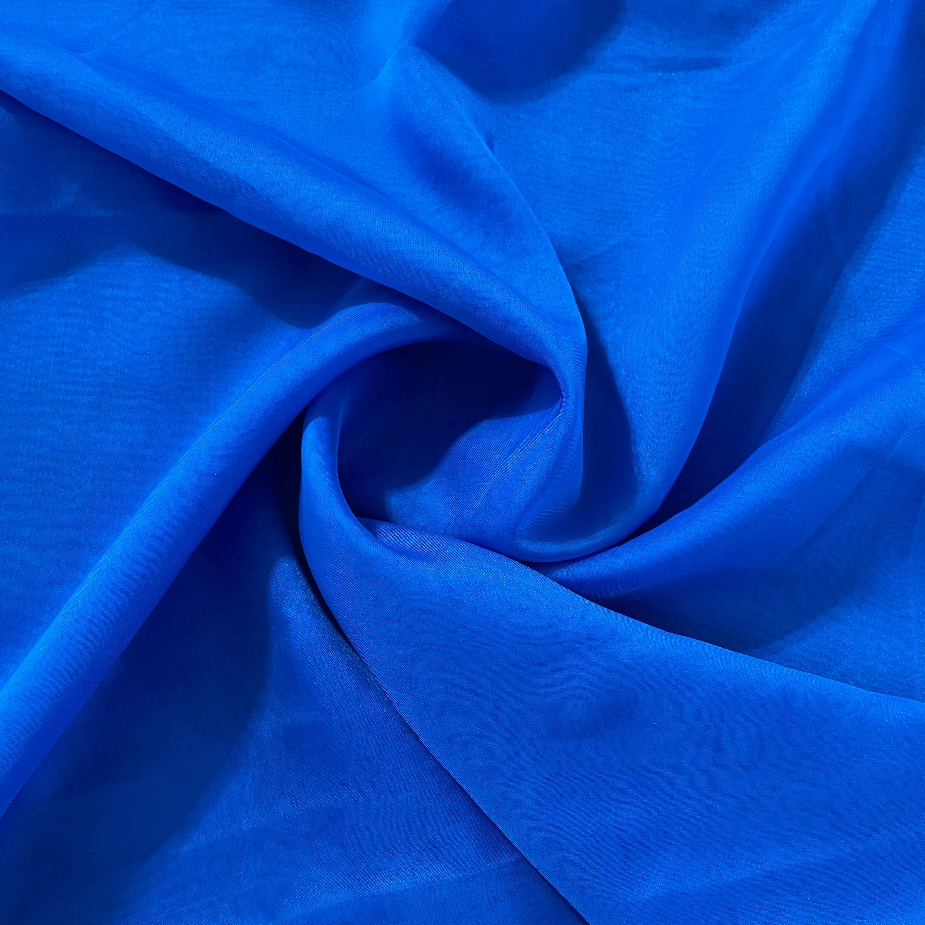 Exclusive Royal Blue Solid Organza Fabric