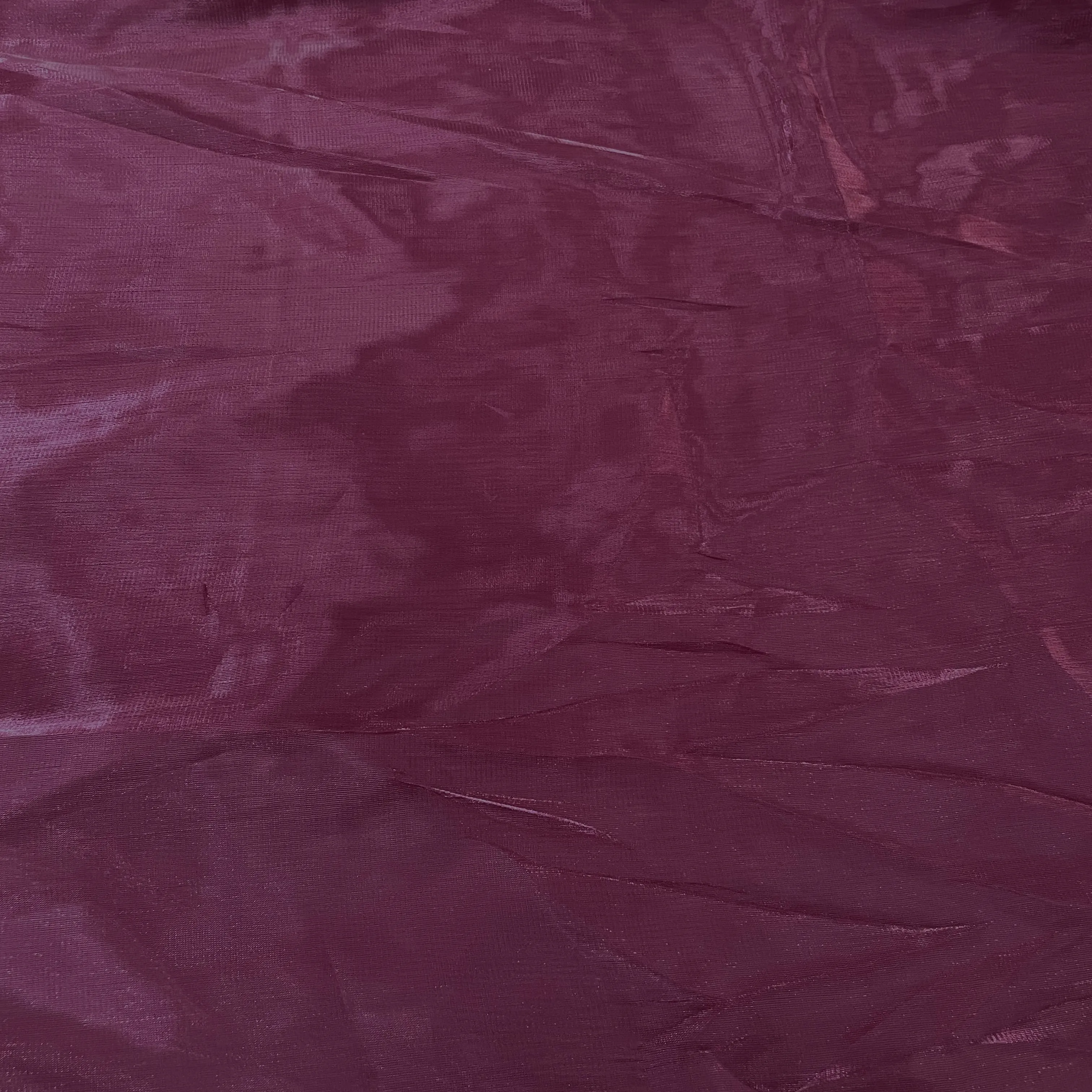 Exclusive Wine Solid Organza Fabric