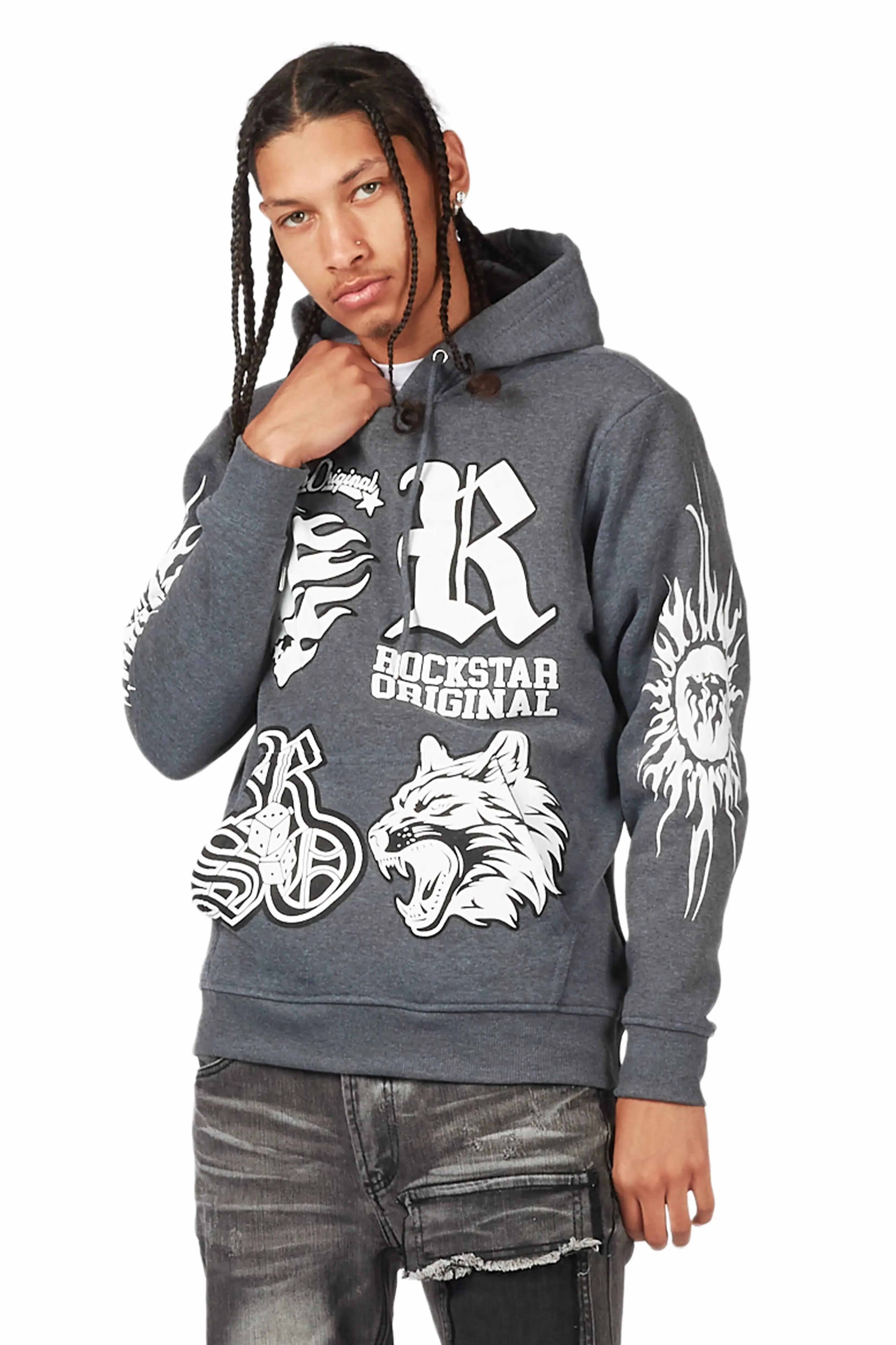 Fagan Charcoal Graphic Hoodie