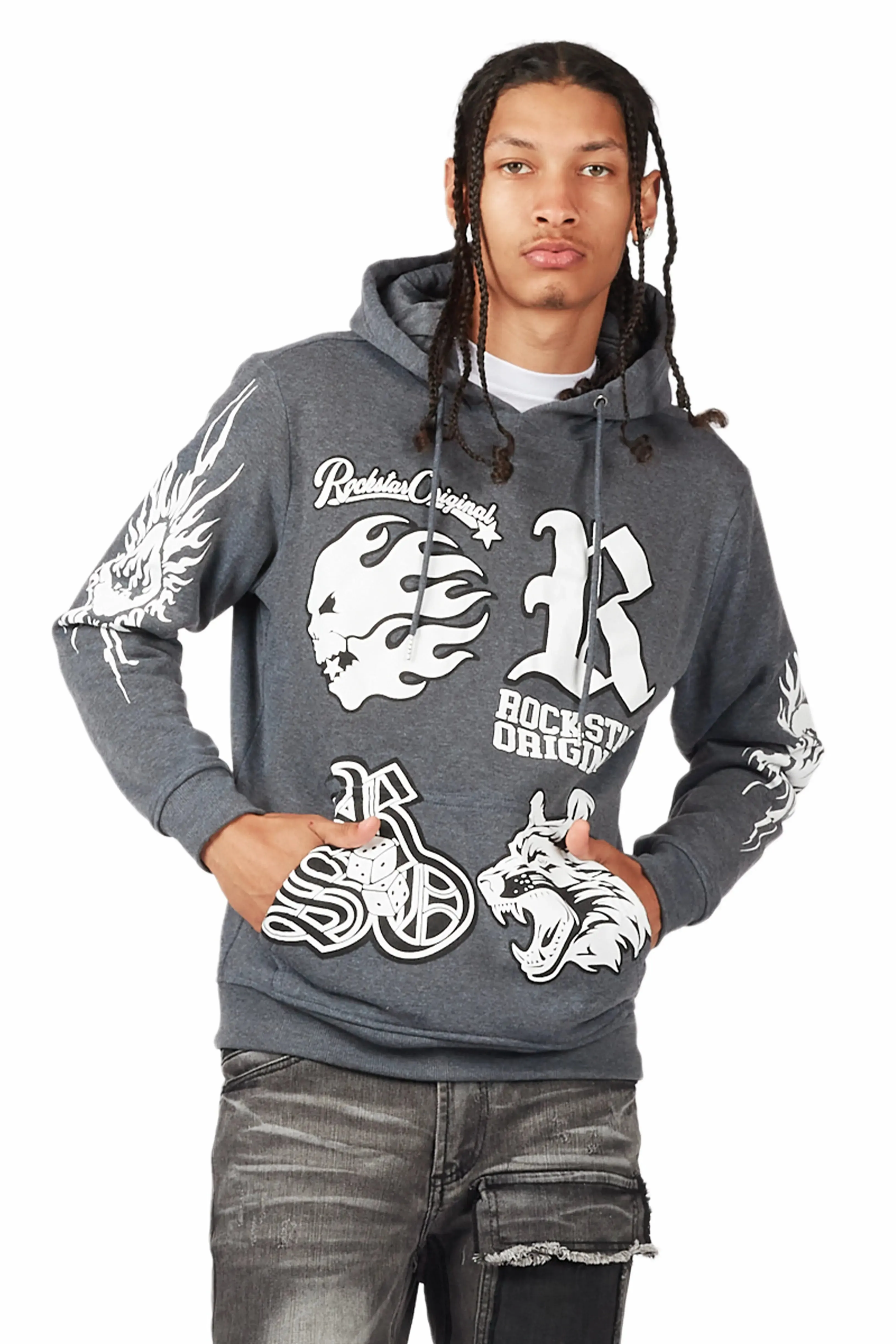 Fagan Charcoal Graphic Hoodie