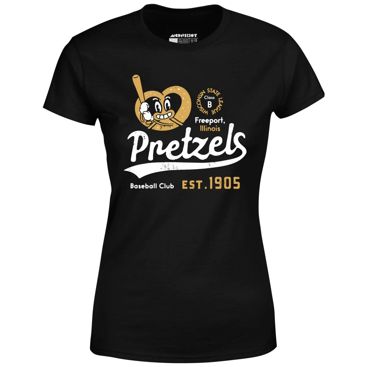 Freeport Pretzels - Illinois - Vintage Defunct Baseball Teams - Women's T-Shirt