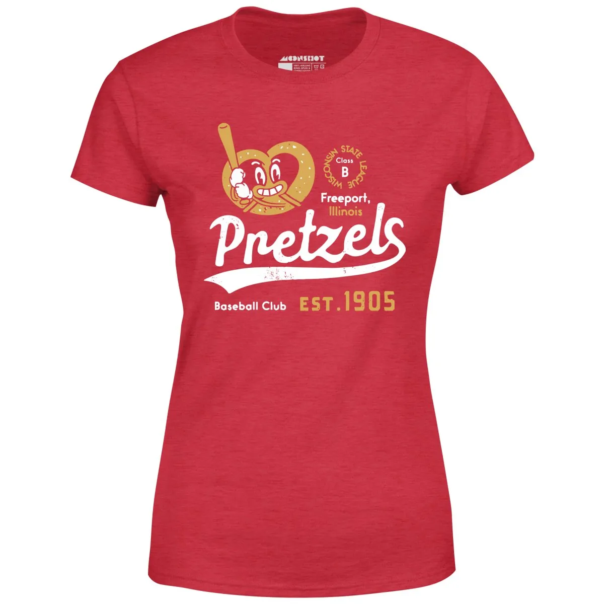 Freeport Pretzels - Illinois - Vintage Defunct Baseball Teams - Women's T-Shirt