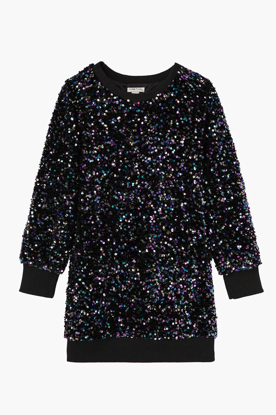 Girls Dress Habitual Kids Sequin  - Black (Size 16 left)