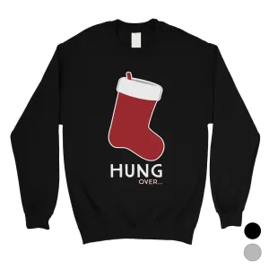 Hungover Christmas Stocking Unisex Crewneck Sweatshirt