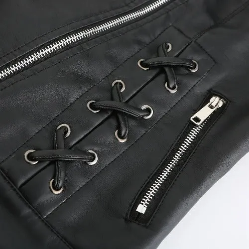 Leather Jacket Spring Autumn Fashionable Leather Clothing Women Coat Premium Leather Jacket Lapel Collar Elegant Trend Coats