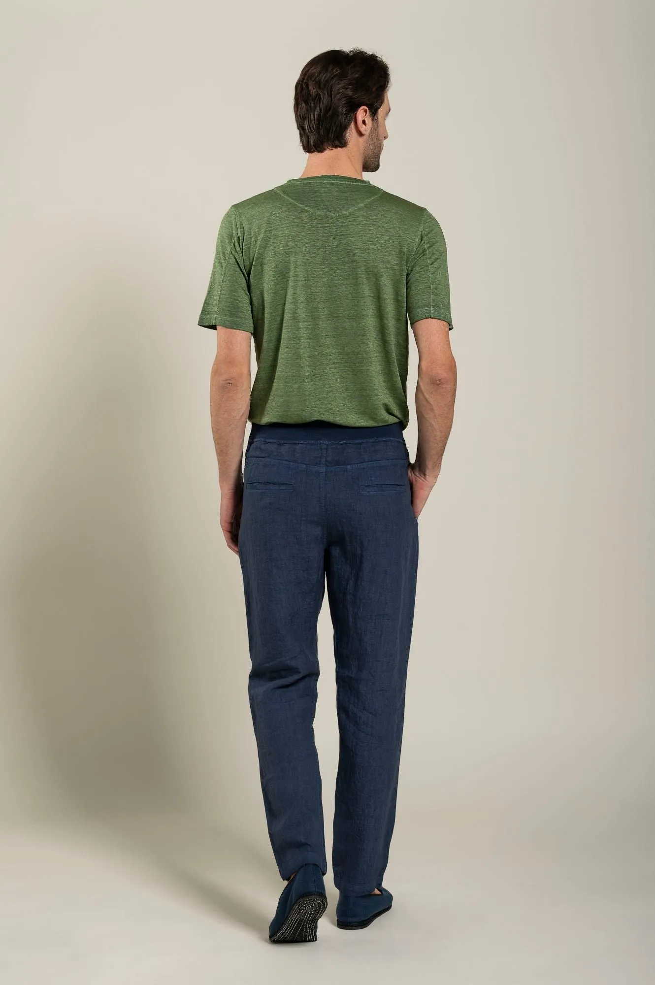 Man Melange Drawstring Pant