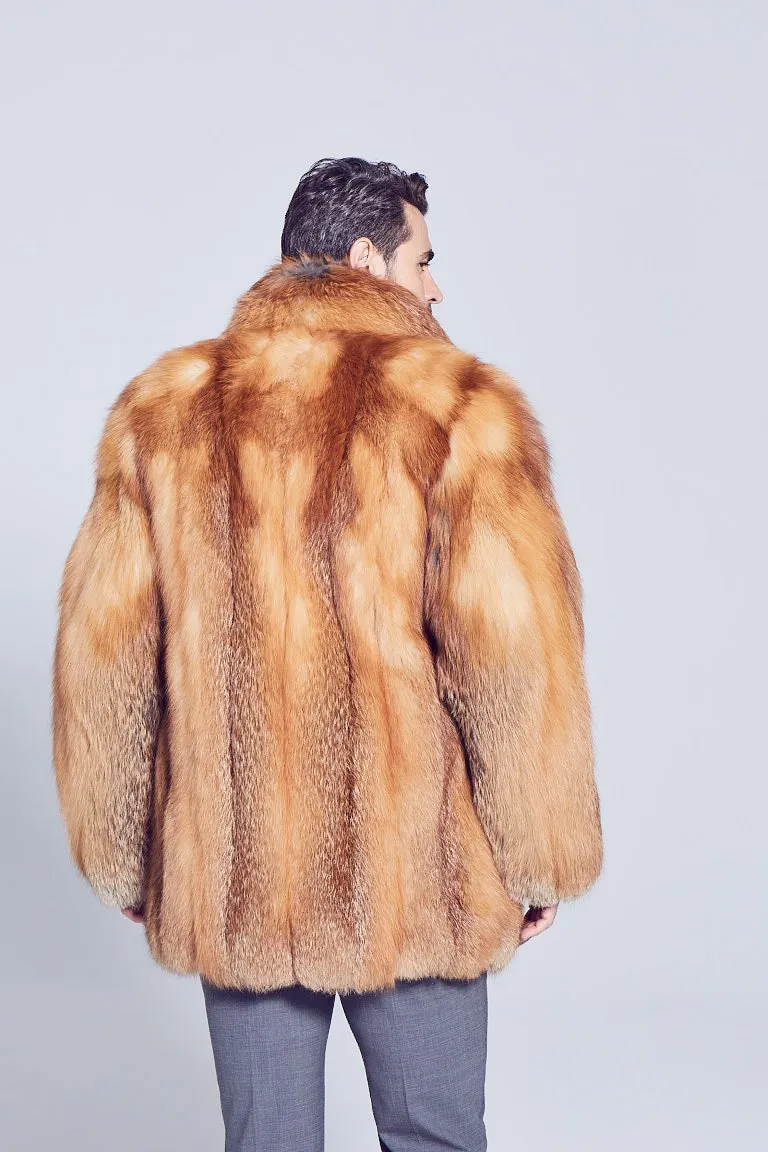 Men's Derek Red Fox Fur Jacket