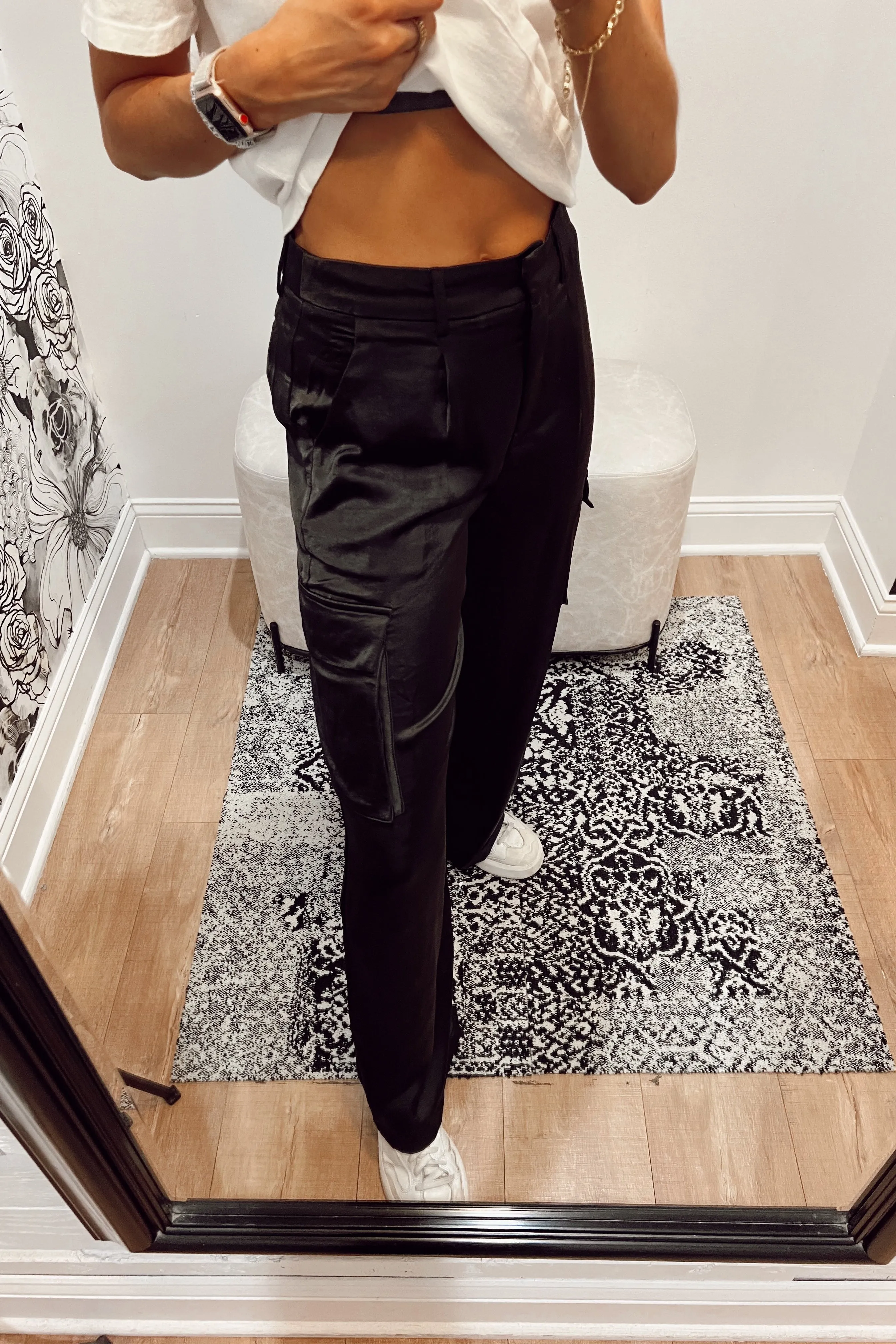 Mimosa Satin Cargo Pants