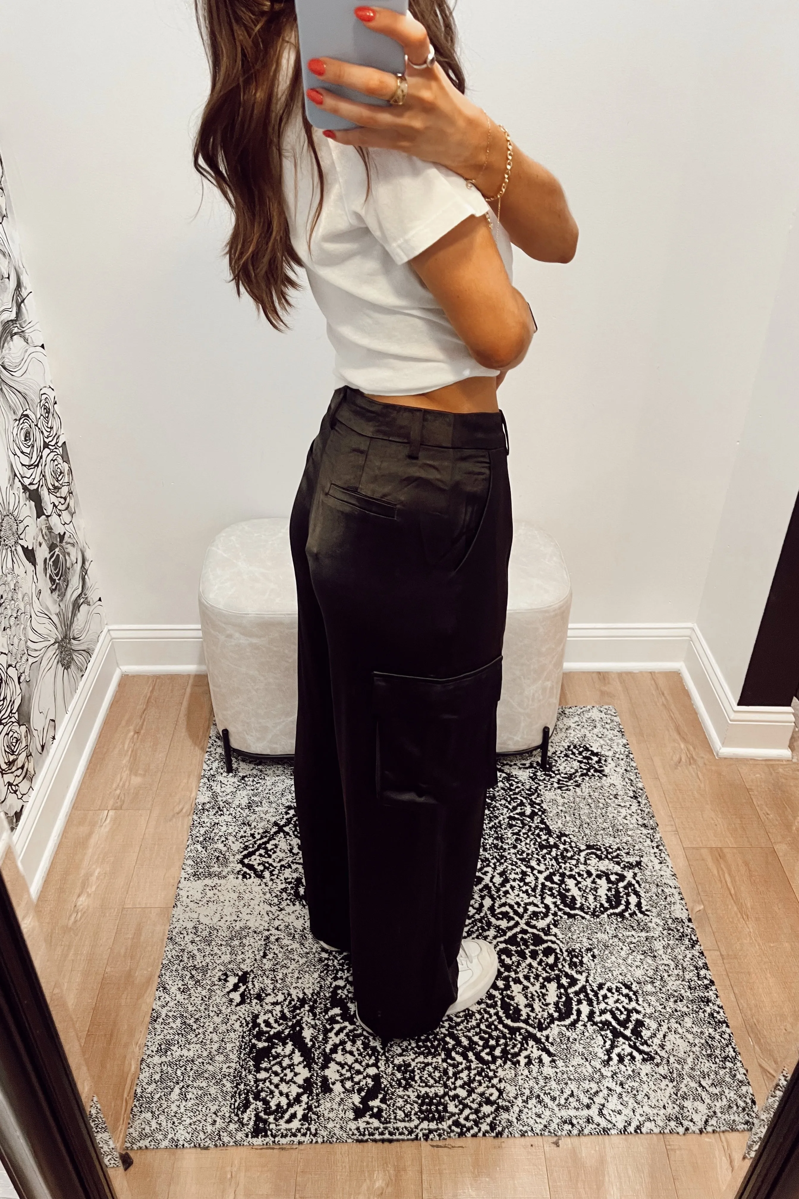 Mimosa Satin Cargo Pants