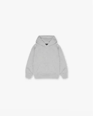 Mini Rep Applique Hoodie - Grey Marl