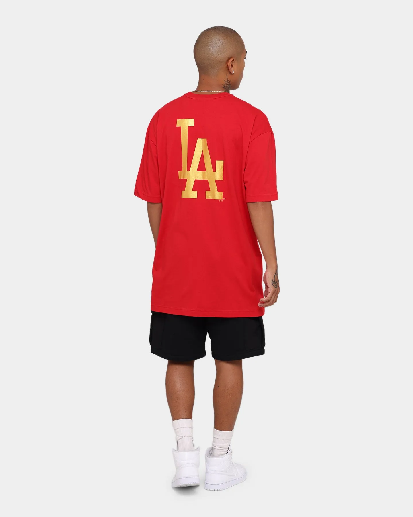 New Era Los Angeles Dodgers Oversize T-Shirt Scarlet/Gold