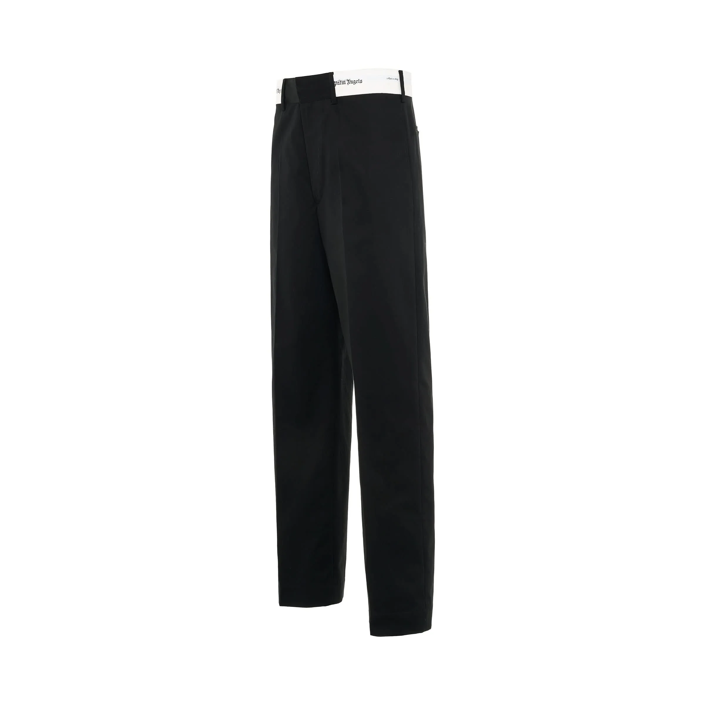 Satorial Waistband Chino Pants in Black