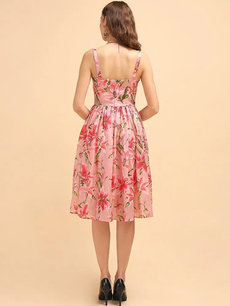 Simply Chic Floral Midi Dress