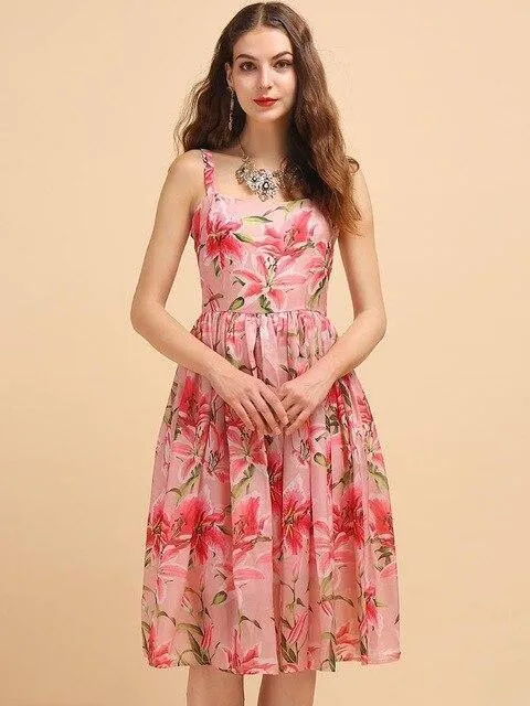 Simply Chic Floral Midi Dress