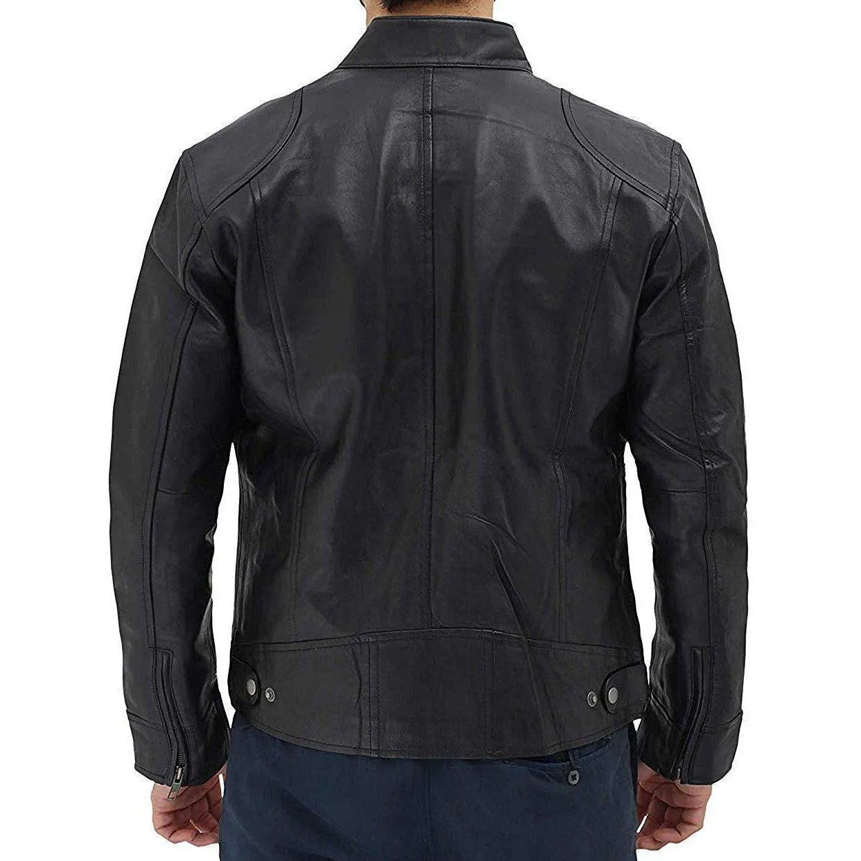 Slim Fit Stylish Men's leather jacket