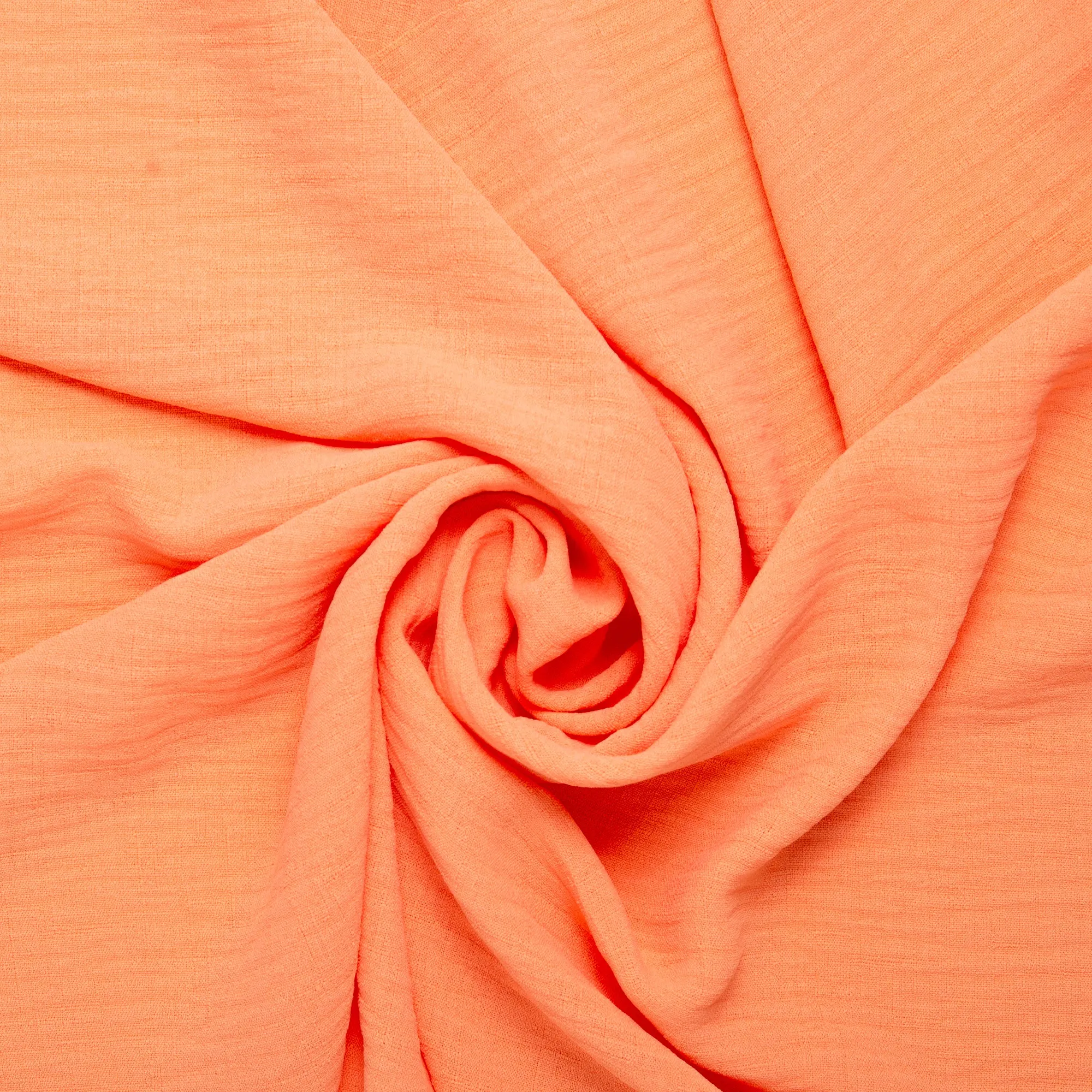 Solid Slub Polyester - MARISA - Peach