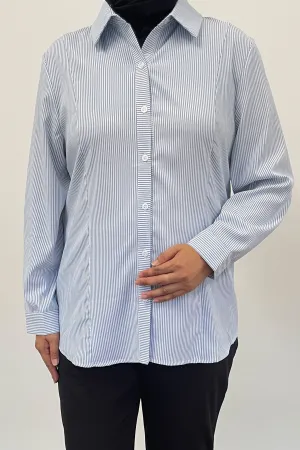 Stripe Office Blouse