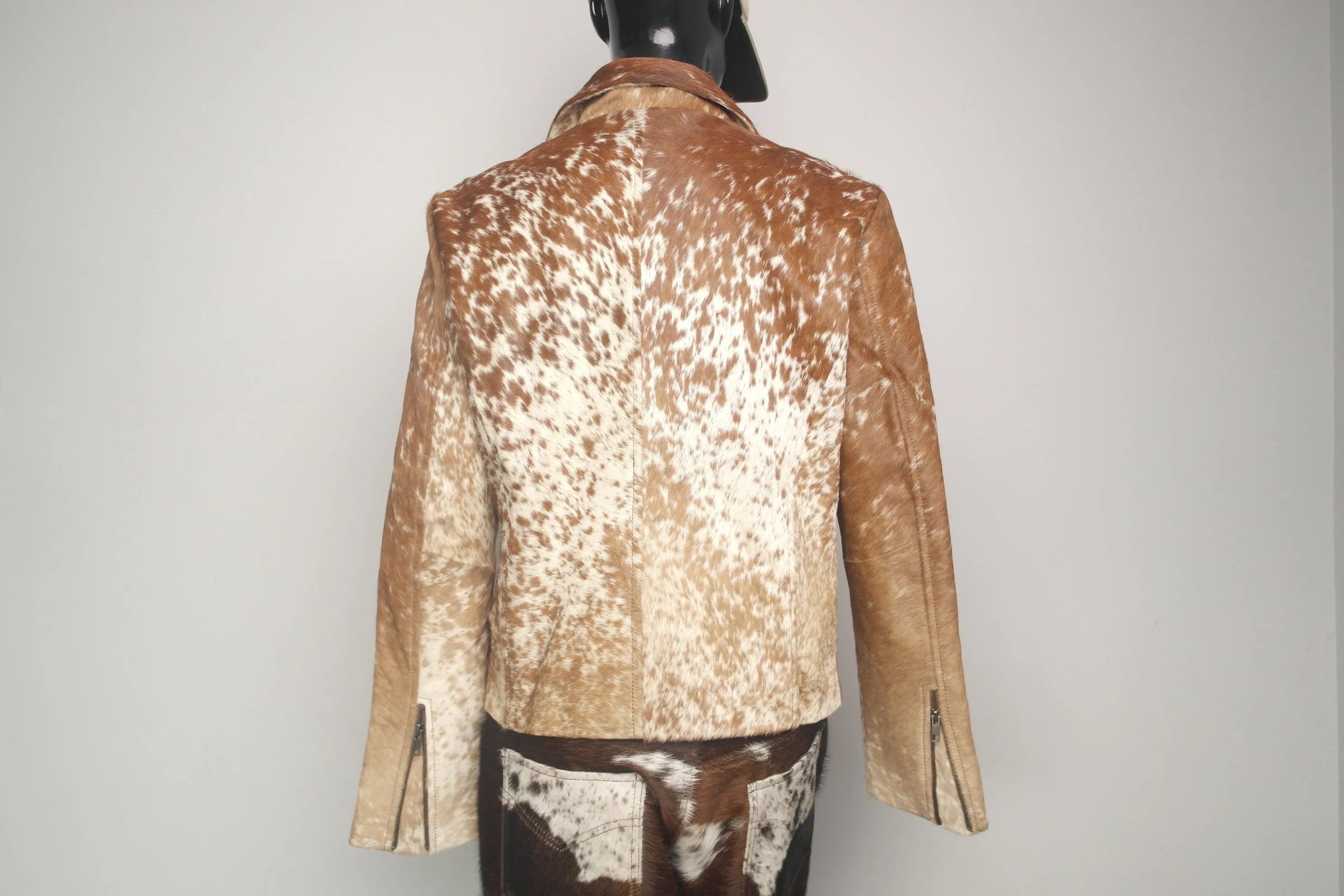 Stylish Cowgirl Cowhide Leather Jacket