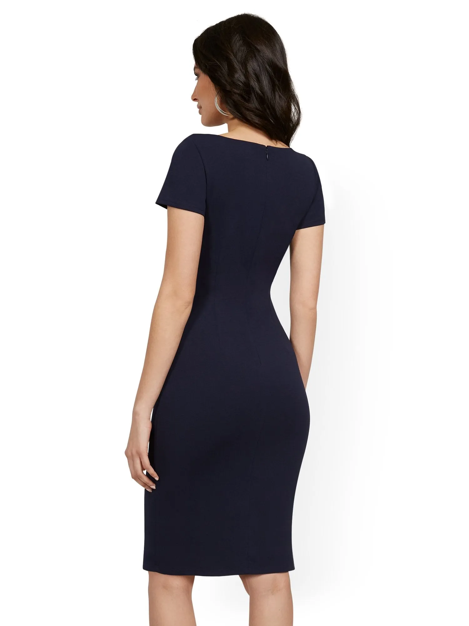 Tie-Front Sheath Dress - Magic Crepe®