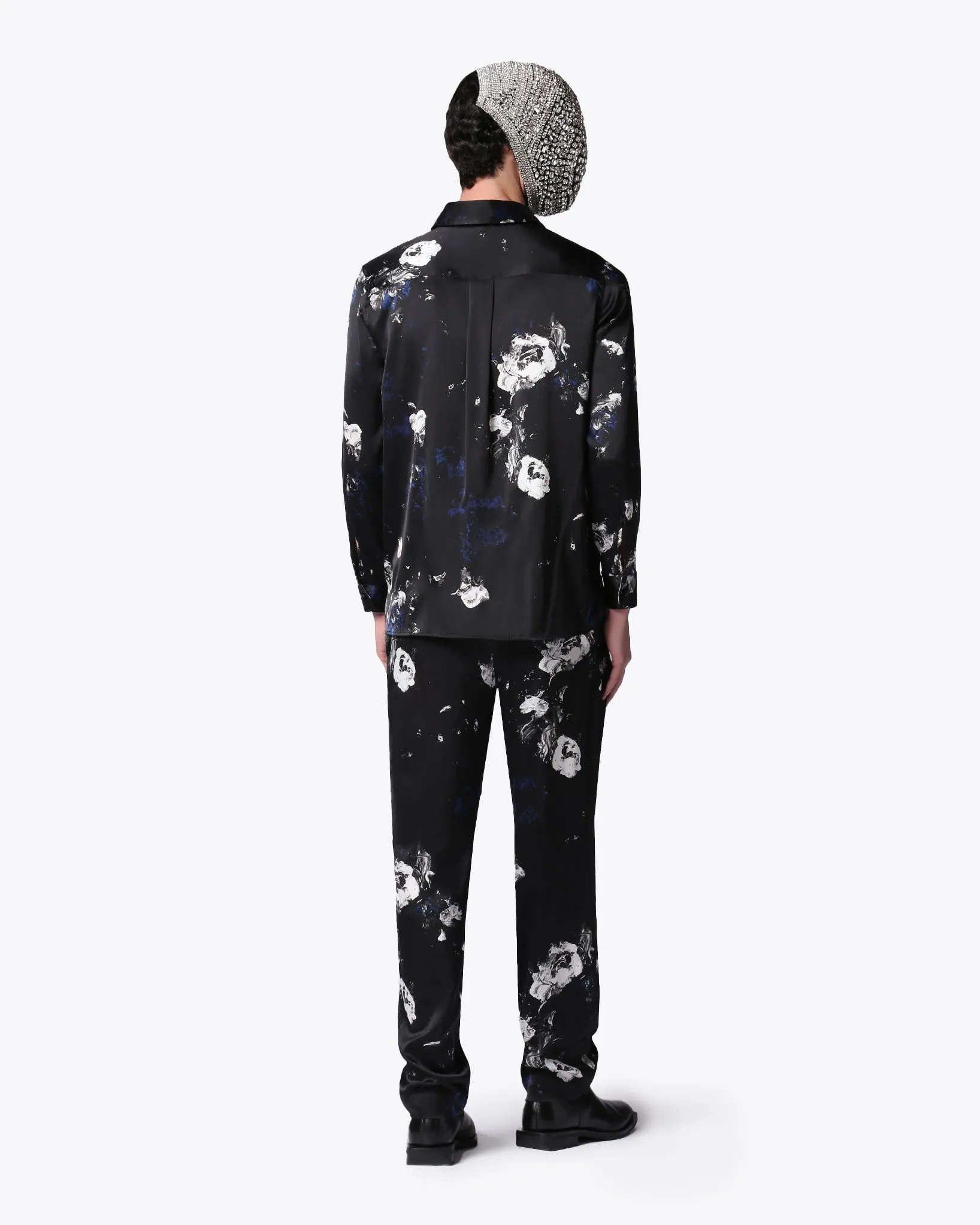 UNISEX MIDNIGHT GARDEN SILK PANTS