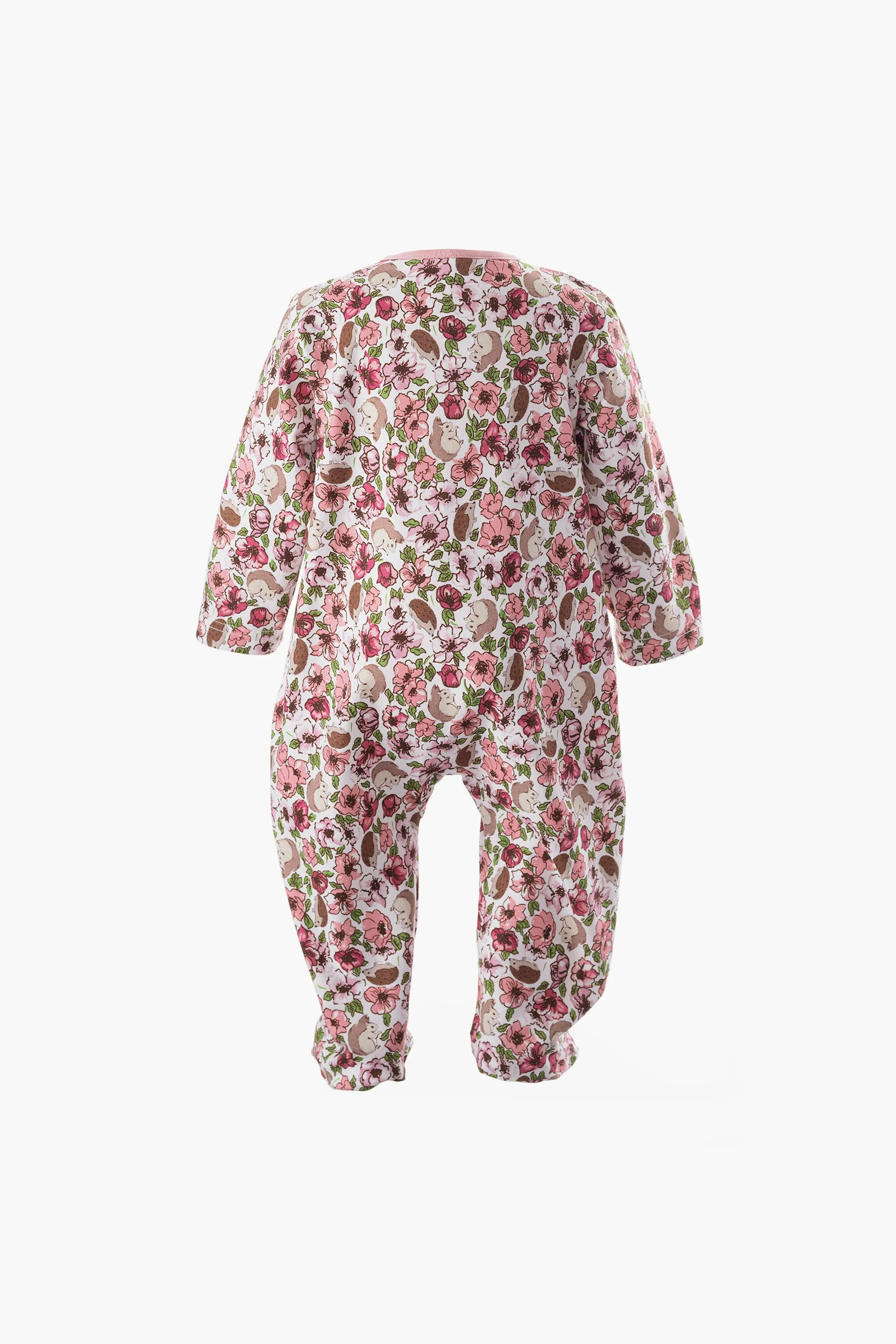 Woodland Leaf Zip Up Babygro